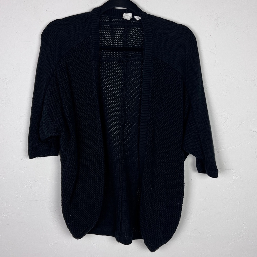 Gap black open sweater cardigan small